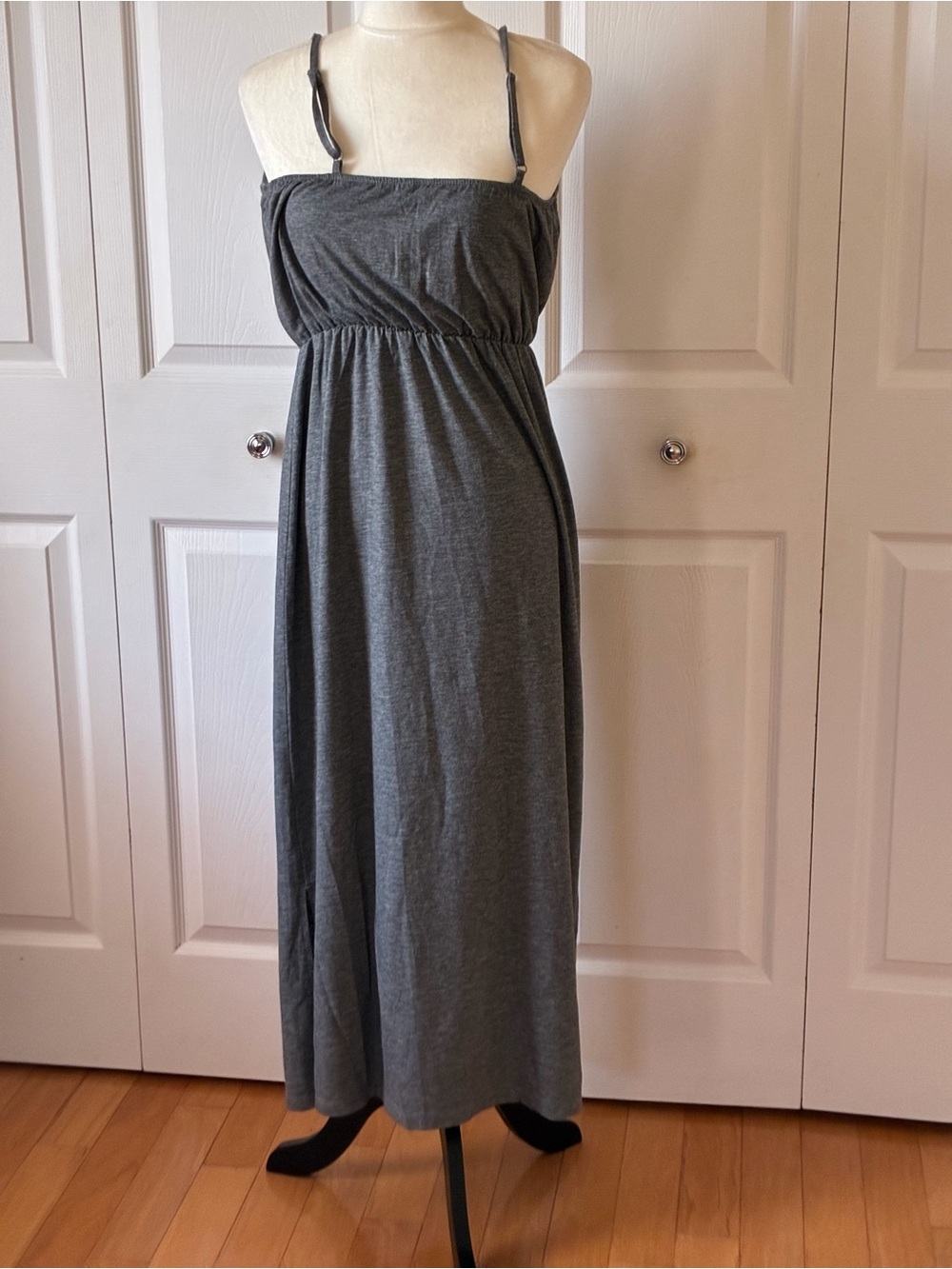 Old Navy Charcoal Gray Strap Maxi Dress